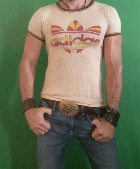 Back to branded t shirt. TRUE vintage 70s ADIDAS TREFOIL LOGO SOFT THIN Tight ...