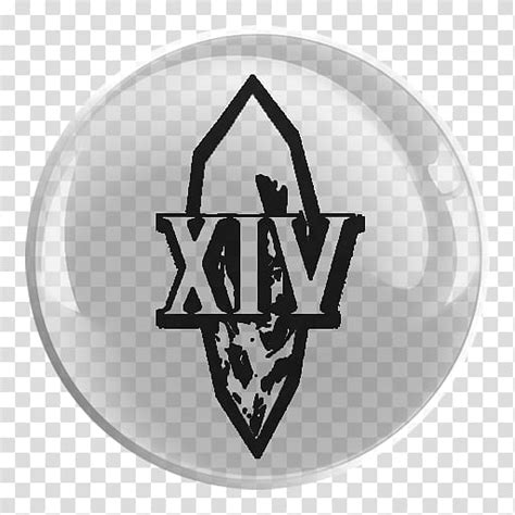 Final Fantasy Xiv Online Glass Icon Ffxiv Crystal Black Xiv Logo