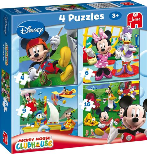 Disney Mickey Mouse Clubhouse 4 In 1 Jigsaw Puzzles 4 6 9 16