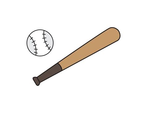 How To Draw Baseball And Bat Sport Simple Step By Step For Young Kids