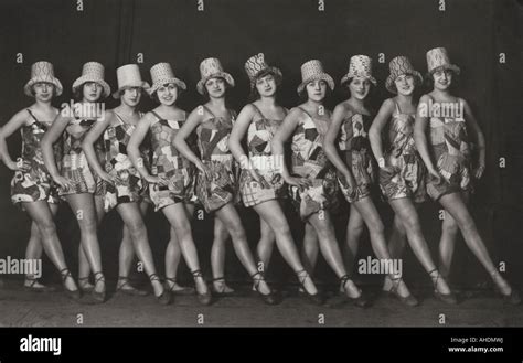 Dancing Revue Dancers 1920s 20s 20th Century Stock Photo Alamy
