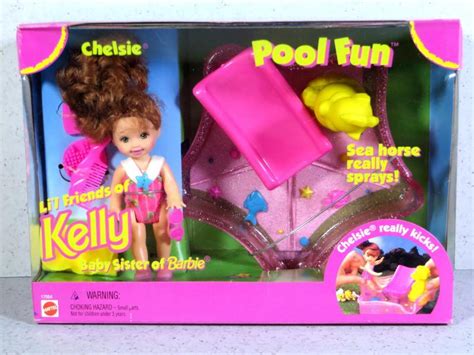 Nib Barbie Doll 1996 Kelly Pool Fun Chelsie Ebay
