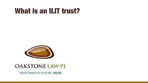 What Is An Ilit Trust Youtube