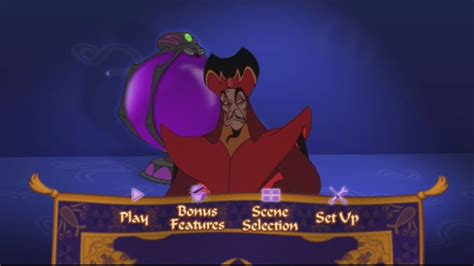 The return of jafar (later retitled, aladdin: Adaddin 2 The Return of Jafar DVD Menu - YouTube