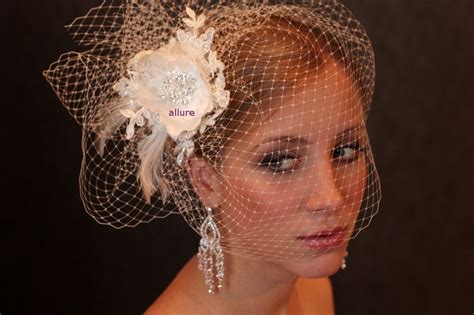 Fabulous Bird Cage Veil Wedding Hat Bridal Hat Amazing Etsy