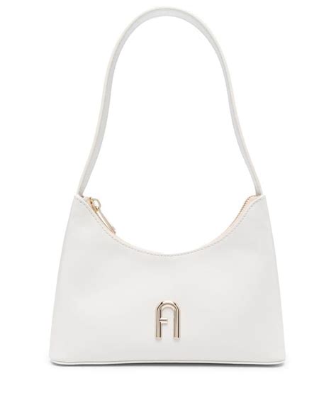 Furla Mini Diamante Leather Shoulder Bag In White Lyst