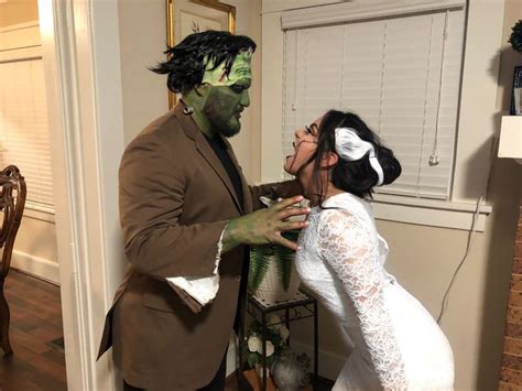 Frankenstein Couple Costume Bride Of Frankenstein Couples Costumes