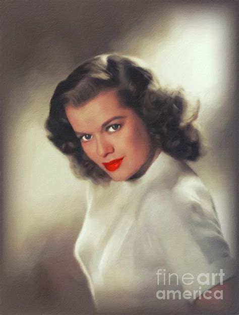 Janis Paige Vintage Actress Greeting Card By Esoterica Art Agency
