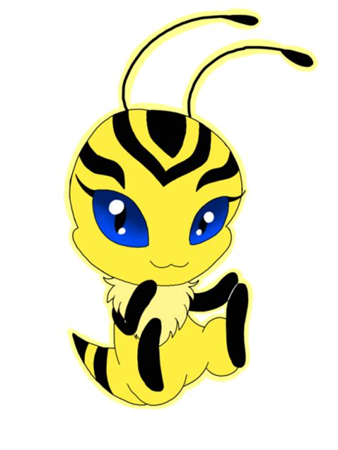 Pollen The Bumble Bee Kwami Of Queen Bee From Miraculous Ladybug And