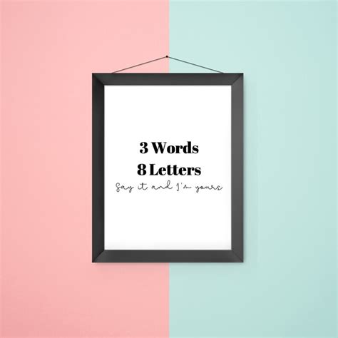 3 words 8 letters blair waldorf digital print a4 a3 a2 etsy