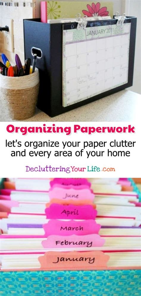Organisation Hacks Organizing Hacks Organizing Paperwork Clutter