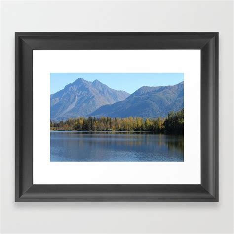 Autumn Lake Landscape Framed Art Print By Ladysnowangel Photography