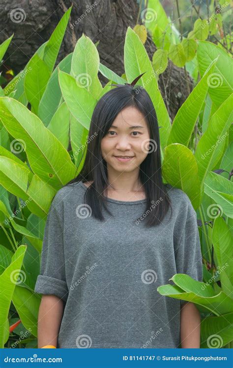 Shoot Asian Woman Portrait In Lifestyle Stock Image Image Of Female Attractive 81141747