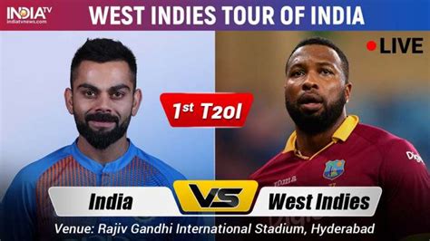 Live Cricket Streaming India Vs West Indies 1st T20i Watch Live Ind