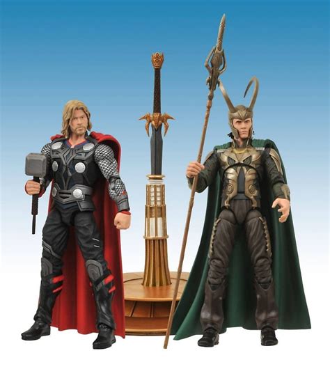 Diamonddst Marvel Select Thor Figures Packaged