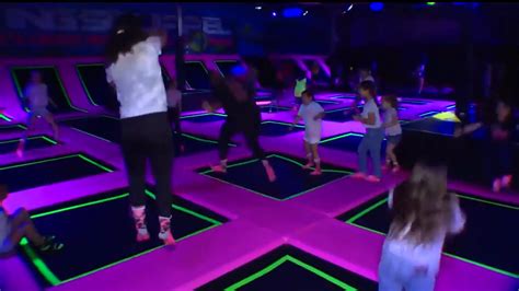 Jump Around On Trampolines At Flying Squirrel Trampoline Park In Weston