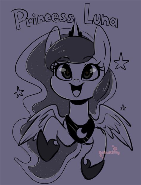 Princess Luna Drawn By Sakukitty98 Bronibooru