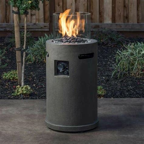 Propane patio heater mirage bronze heat focusing gas outdoor rolling 38,200 btu. Brand NEW Outdoor Gas Fire Column for propane