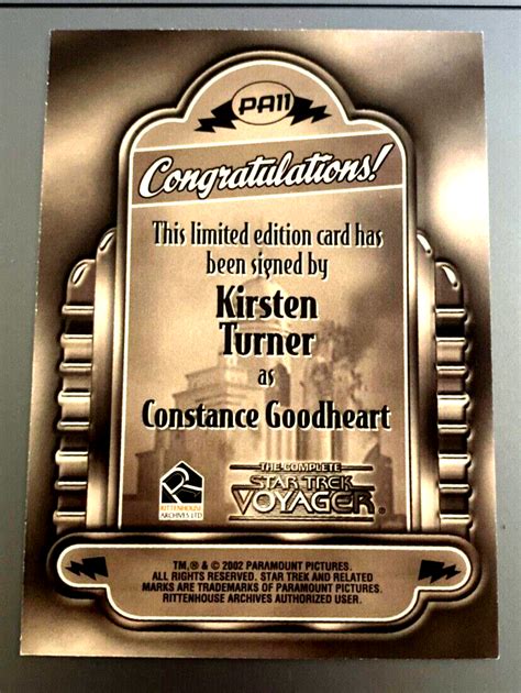 Star Trek Voyager Constance Goodheart Kirsten Turner Auto