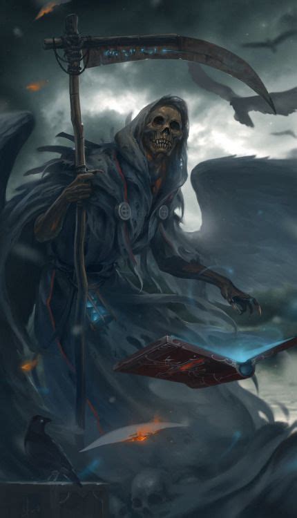 Grim Reaper Fantasy Concept By Lee Kent Hây Da Trong 2019 Quái