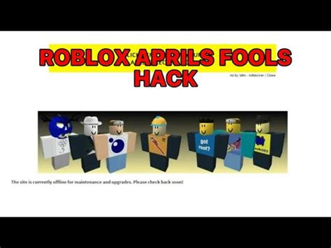 ROBLOX Hacking Incidents Episode 1 The April Fools Hack YouTube