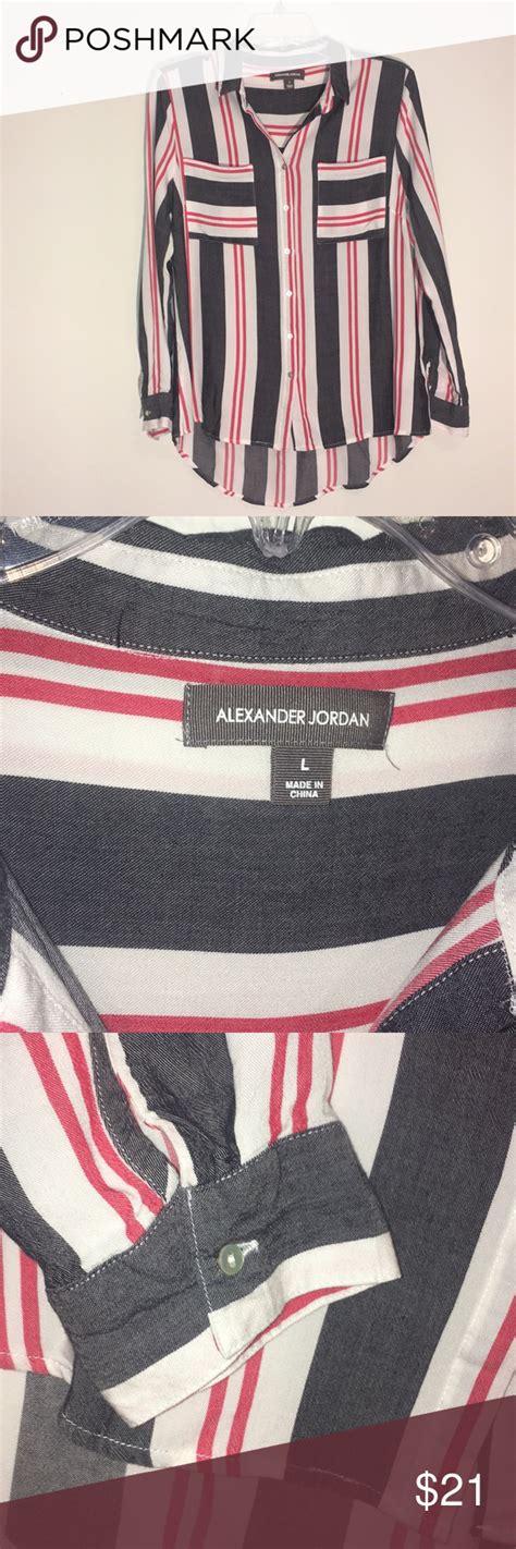 Alexander Jordan Striped Blouse Striped Blouse Clothes Design