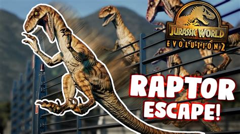 Raptors Can Climb The Fence Jurassic World Evolution 2 Youtube
