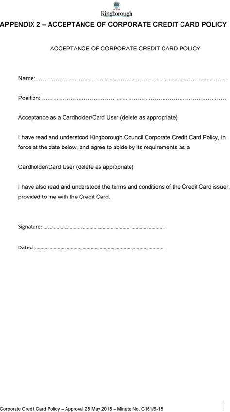 If you are a new customer, we can begin sharing your information 40 days from the date we send this notice. 28+  Corporate Credit Card Policy Template  | Corporate regarding Company Credit Card Policy ...