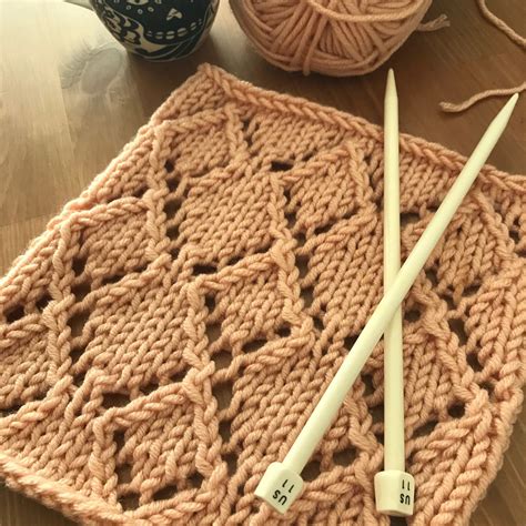 Knit This Stitch Diamond Lace The Lion Brand Notebook