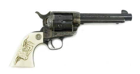Factory Engraved Colt Single Action Army 45 Lc Caliber