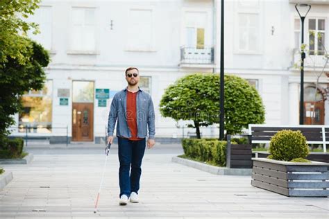 Blind Man Walking Stick