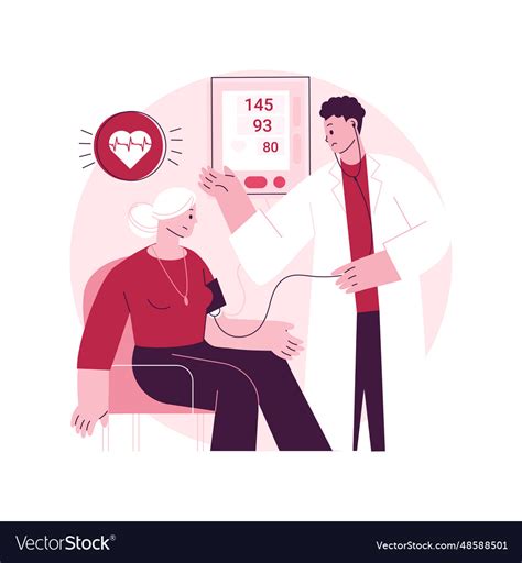 High Blood Pressure Abstract Concept Royalty Free Vector