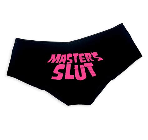 Masters Slut Panties Bdsm Sexy Slutty Collared Submissive Etsy