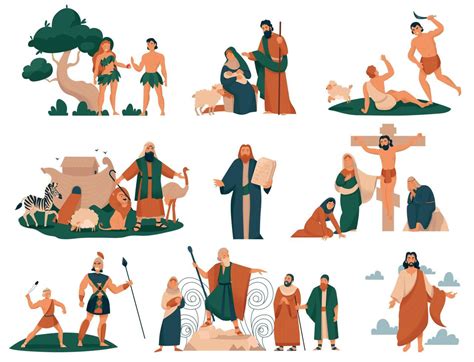 Christ Bible Story Icon Set 6243814 Vector Art At Vecteezy