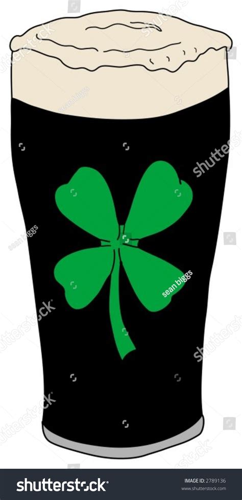 Vector Illustration Lucky Irish Pint Beer Stock Vector 2789136