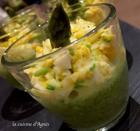 Verrines de crème d asperges oeuf mimosa lacuisinedagnes com