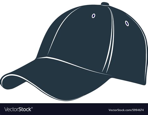 Baseball Cap Visor Headgear Hat Accessory Vector Image