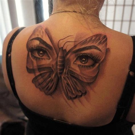 Eyes Butterfly Tattoo