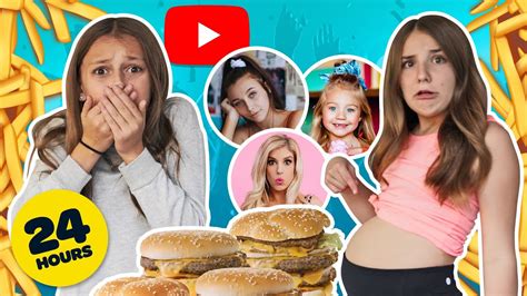 Letting Youtubers Decide What I Eat For 24 Hours Challenge Bad Idea