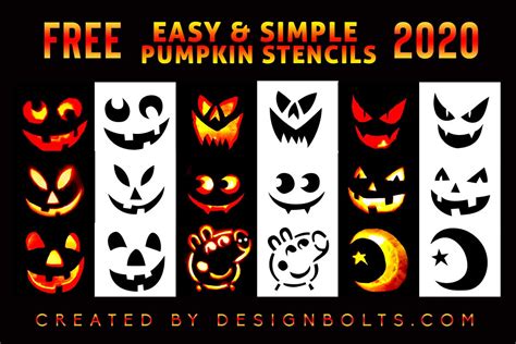 Easy Pumpkin Carving Stencils