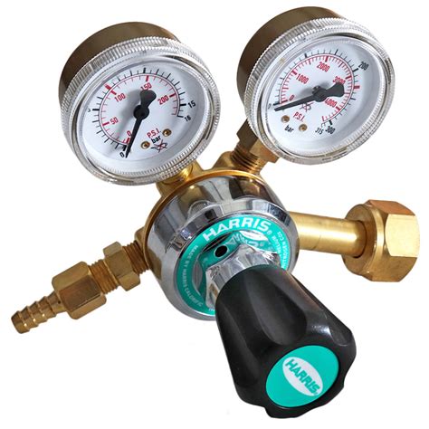 Lpg Cng Propane Cylinder Gas Regulator With Pressure Gauges Harris Type