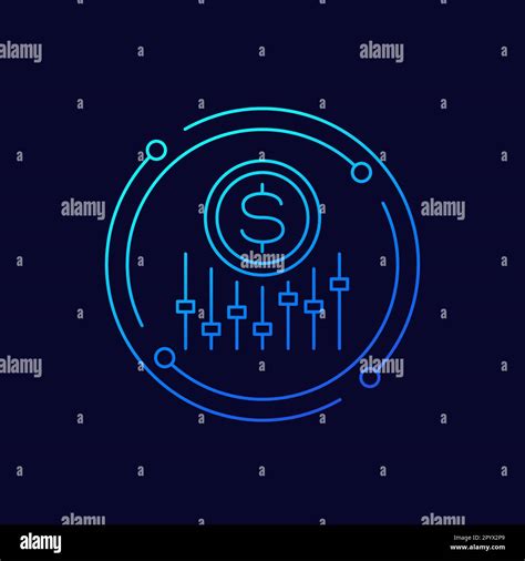 Dynamic Pricing Icon Linear Design Stock Vector Image And Art Alamy
