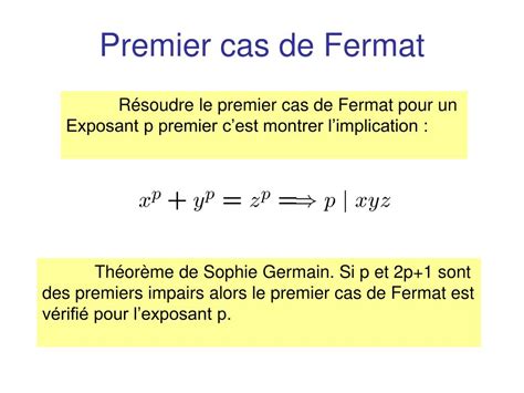 Ppt Le Dernier Théorème De Fermat Powerpoint Presentation Free