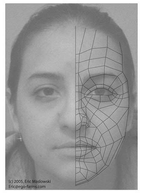 Example Face Wireframe 3d Face Model Face Topology Maya Modeling