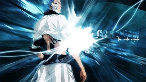 P Free Download Grimmjow Jeagerjaques Bleach Male Espada Blue Hair Blue Background