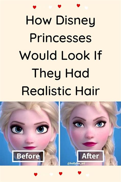 How Disney Princesses Would Look If They Had Realistic Hair Disney