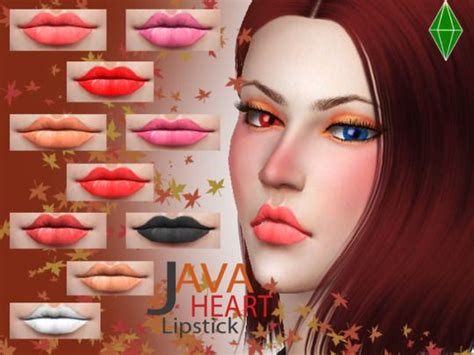 Sims 4 Ccs The Best Java Heart Lips By Ljp Sims Sims 4 The Sims