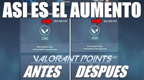 💲 Estos Son Los Cambios De Precios De Valorant Points 💲 Youtube