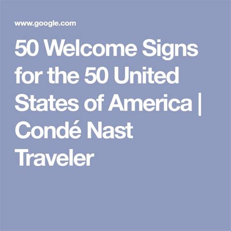 50 Welcome Signs For The 50 United States Of America Welcome Sign