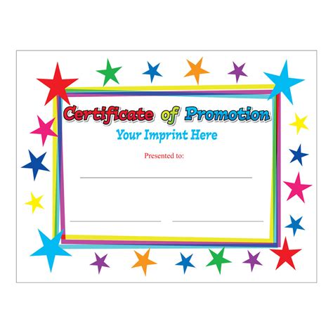 Custom 85 X 11 Certificate Certificate Of Promotion Certificates